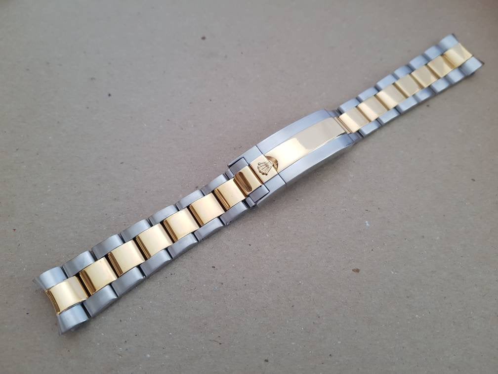 Rolex 20mm replacement middle polished bracelet band strap with deployment clasp for rolex submariner,explorer , gmt watches sale fast ship
