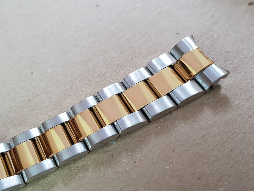 Rolex 20mm replacement middle polished bracelet band strap with deployment clasp for rolex submariner,explorer , gmt watches sale fast ship