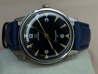 OMEGA Seamaster – Black Dial, Date, Vintage Watch