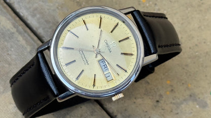 OMEGA Seamaster – Gold Dial, Day-Date, Automatic Watch (Vintage)