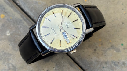 OMEGA Seamaster – Gold Dial, Day-Date, Automatic Watch (Vintage)