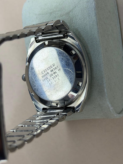 CITIZEN Automatic – Silver Dial, Day-Date, Vintage Wristwatch