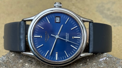 LONGINES Conquest – Blue Dial, Date, Automatic Watch (Vintage)