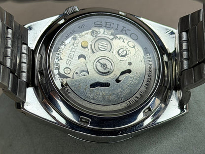 SEIKO 5 – Black Dial, Automatic, Day-Date Wristwatch (Vintage)