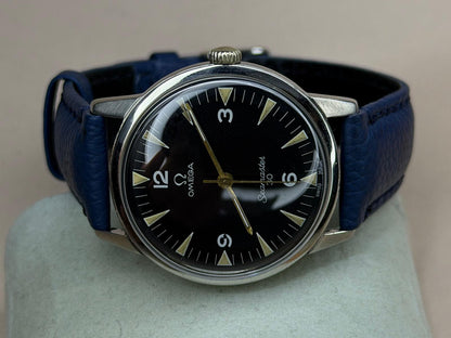 OMEGA Seamaster – Black Dial, Date, Vintage Watch