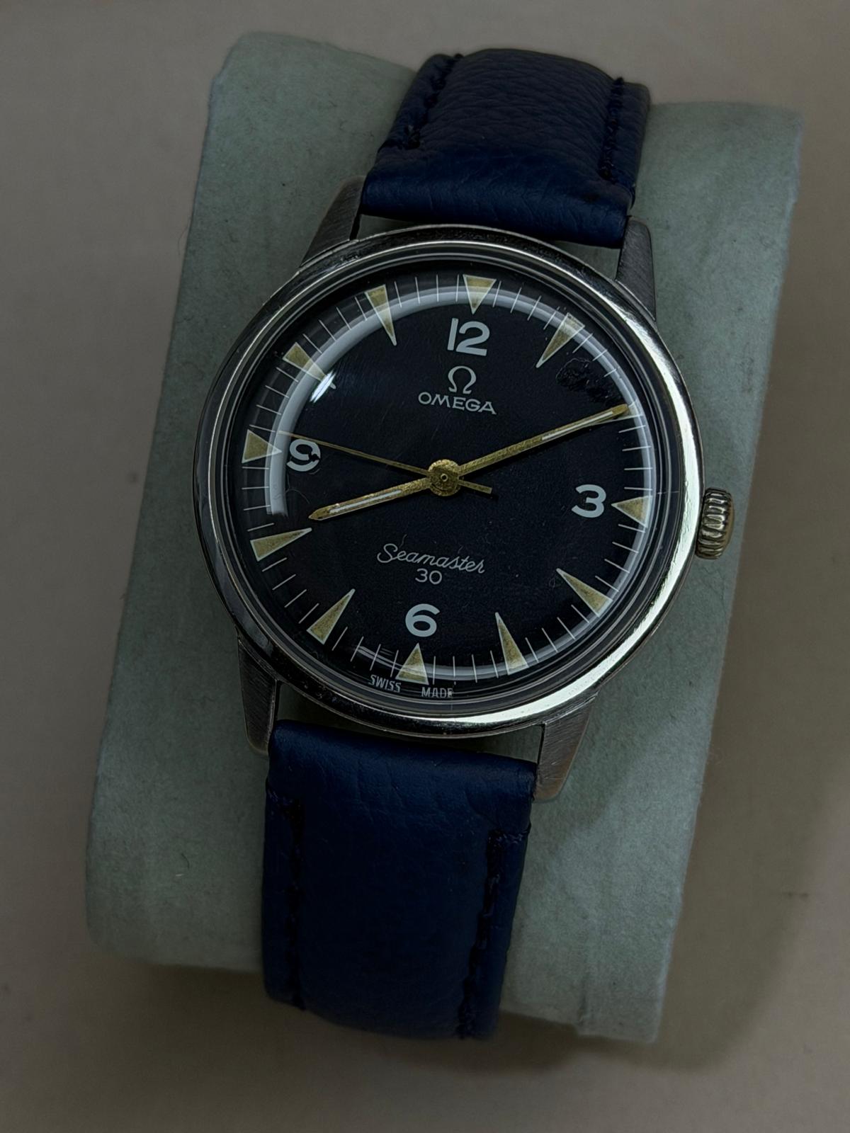 OMEGA Seamaster – Black Dial, Date, Vintage Watch