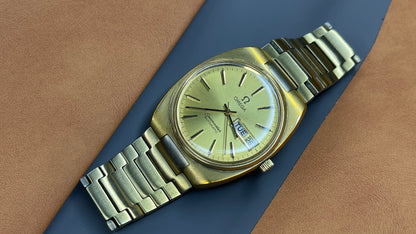 vintage 1970s omega seamaster day date dial gents automatic watch