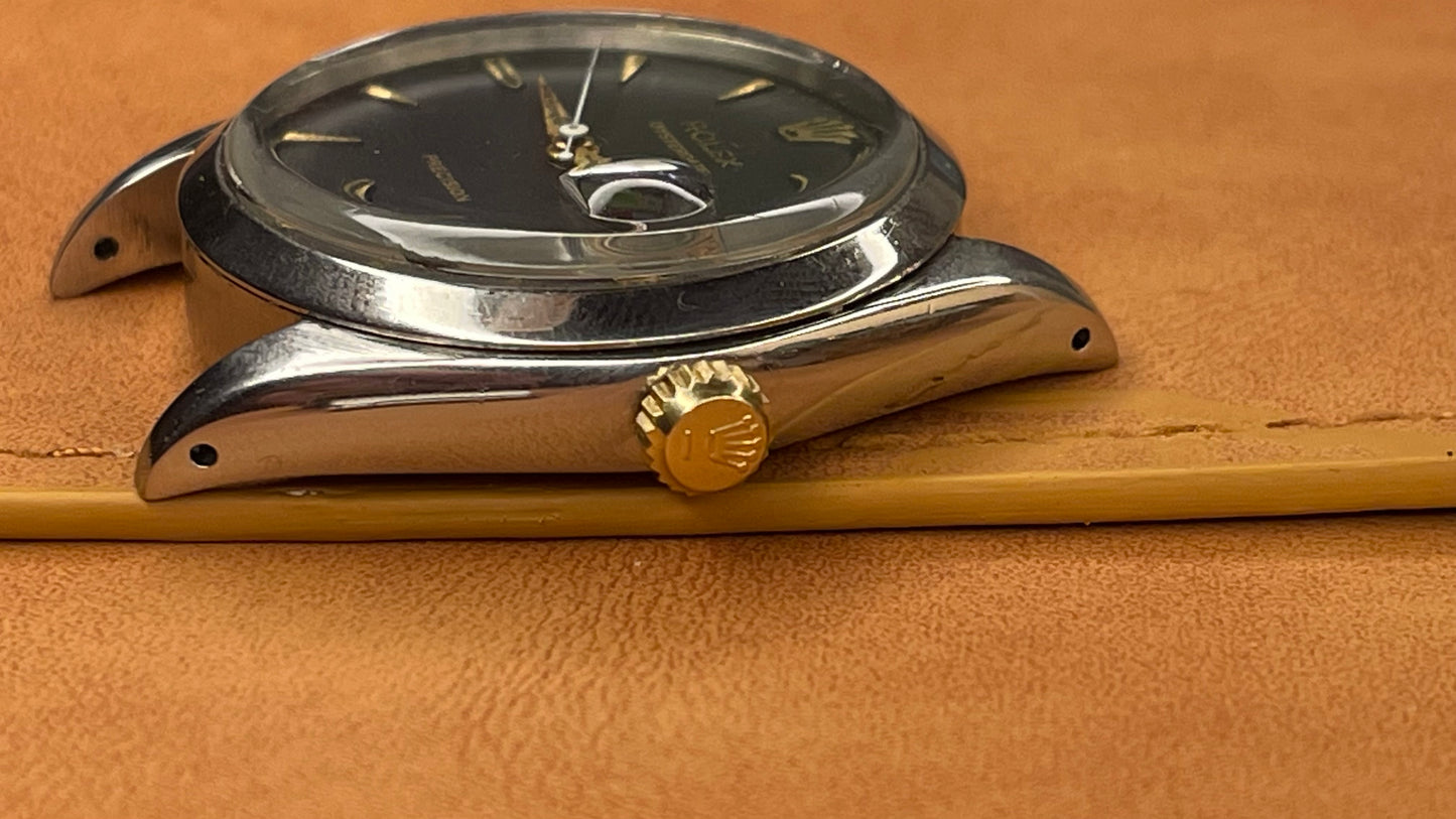 vintage Rolex oyster date Rolex precision 6694 black date dial gents automatic watch
