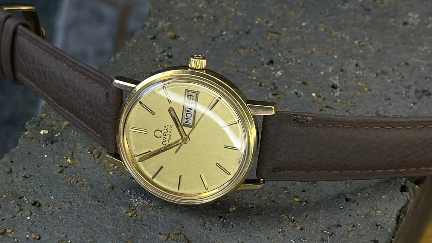 vintage 1970s omega gold dial gents automatic  omega watch  FAST SHIPPING on sale
