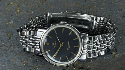 vintage 1970s omega seamaster black dial gents automatic  watch omega watch  FAST SHIPPING on sale