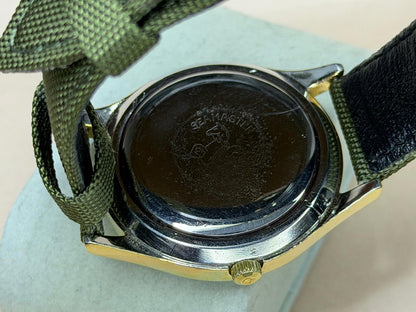 OMEGA Seamaster Cosmic 2000 Automatic – Green Dial, Gold-Tone Case (Vintage)