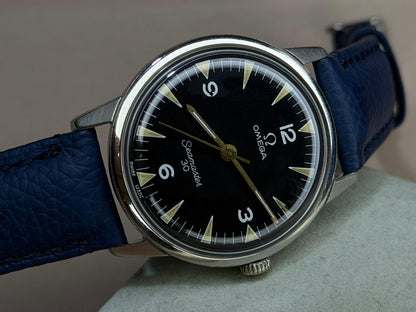 OMEGA Seamaster – Black Dial, Date, Vintage Watch
