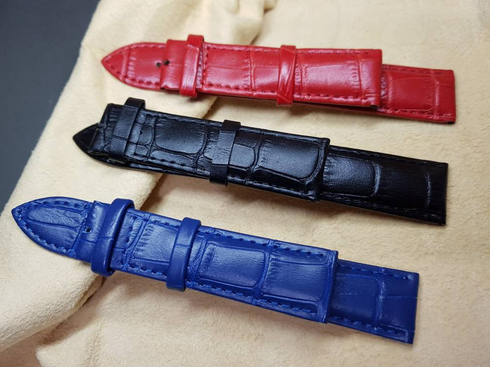 20mm 18mm high quality genuine leather strap for luxury watches omega rolex tag heuer rolex longines king Seiko hamilton rado watches