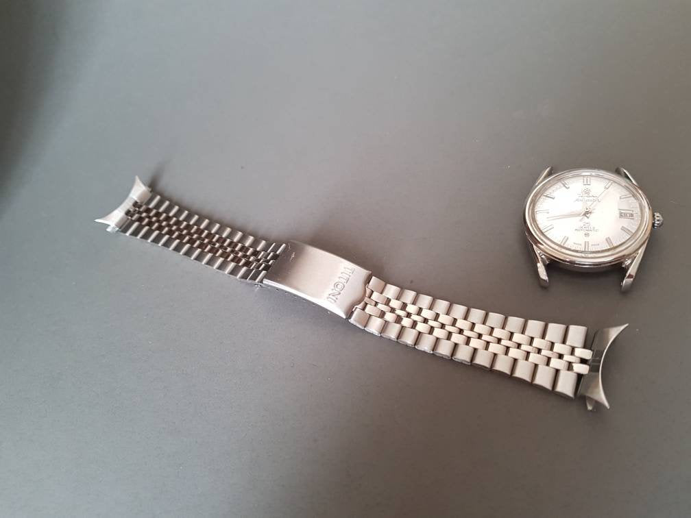 NEW Stainless Steel Titoni rotomatic gents watch Bracelet strap band FAST SHIPPING on sale