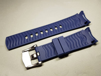 20mm omega Seamaster professional 300 co axial chronometer watches  bracelet band new curve lugs diver rubber blue strap on sale