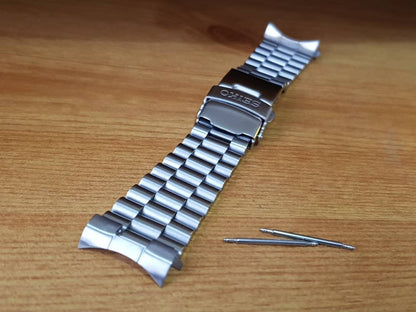 22mm Seiko gents watch stainless steel bracelet with curve lugs end pieces( FAST SHIPPING ) on sale