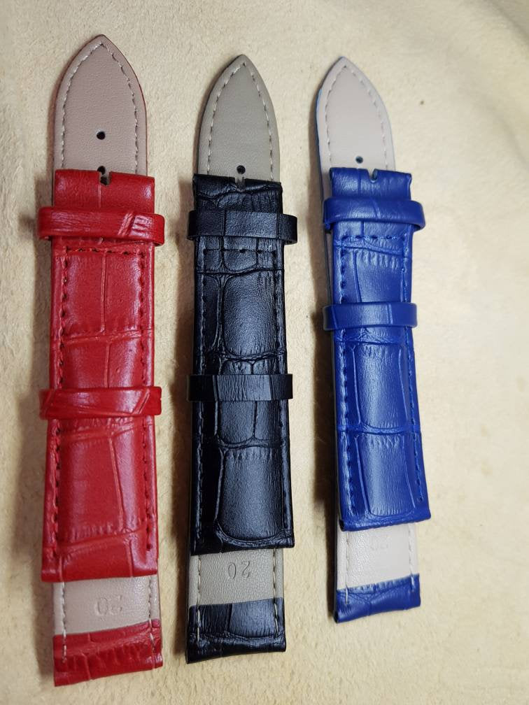 20mm 18mm high quality genuine leather strap for luxury watches omega rolex tag heuer rolex longines king Seiko hamilton rado watches