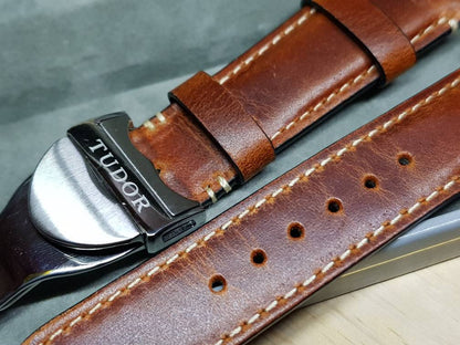 20mm Tudor stainless steel Deployment strap handmade premium high quality leather  strap watches band bracelet on sale on  on sale