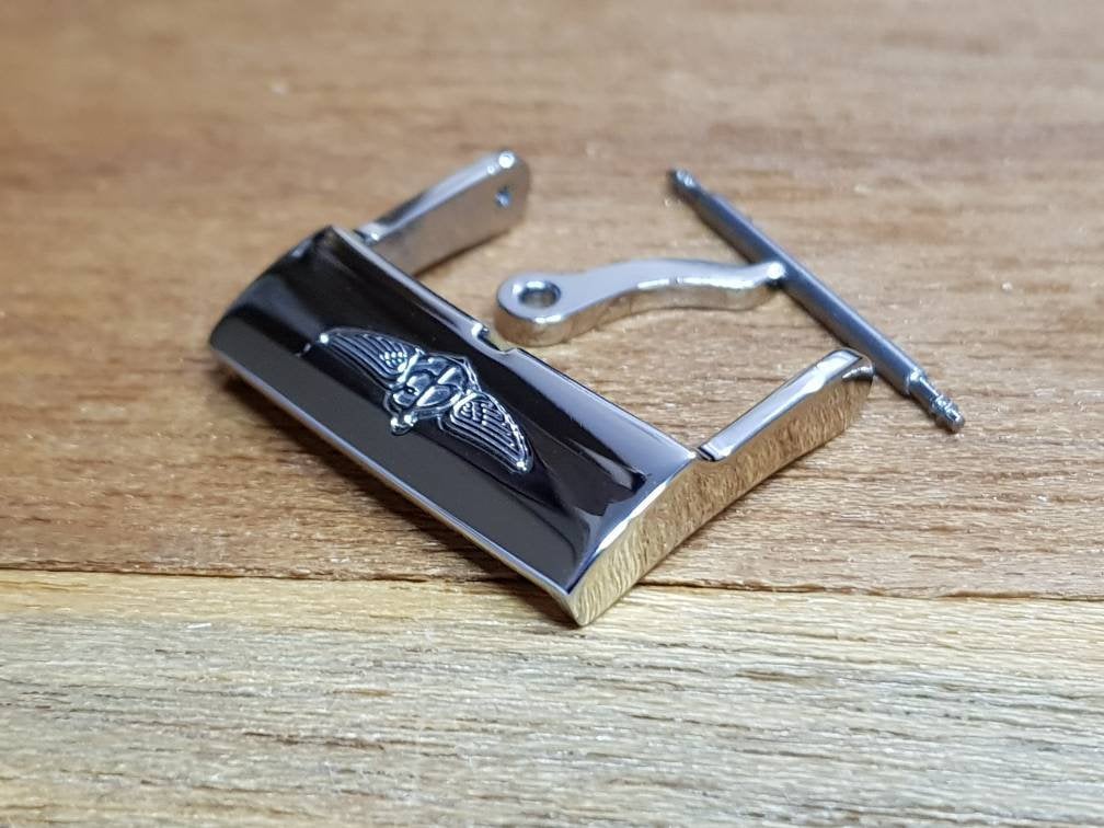 Breitling tang solid stainless steel 20mm buckle for 22mm breitling watch strap buckle Inner is 20mm will fit to 22mme breitling strap