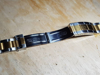 20mm Rolex Solid two tone  stainless steel and gold plated  Replacement oyester mens gents Bracelet For Rolex watches( FAST SHIPPING )