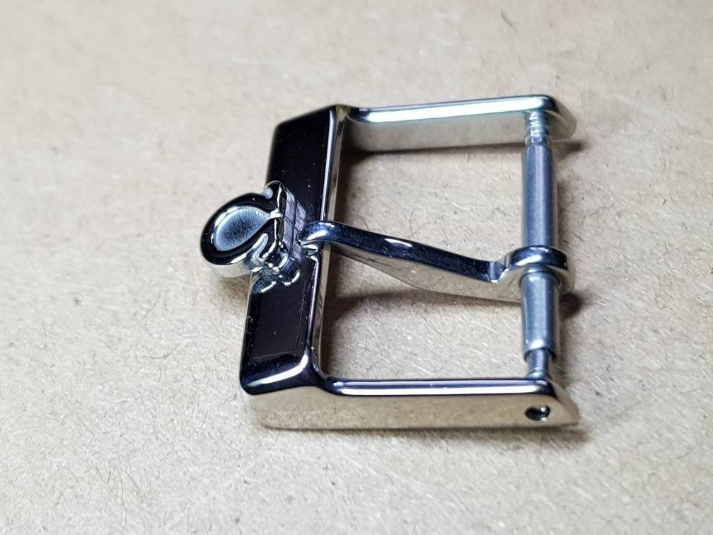 16mm omega silver stainless steel  for omega watch strap deployment buckle clasp new condition ( FAST SHIPPING ) on sale