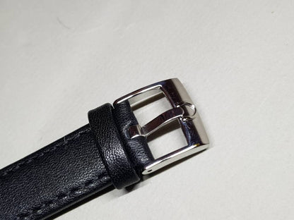 omega geneve dynamic gents mens watch genuine leather strap band bracelet with omega buckle clasp colours black brown blue red new gift sale