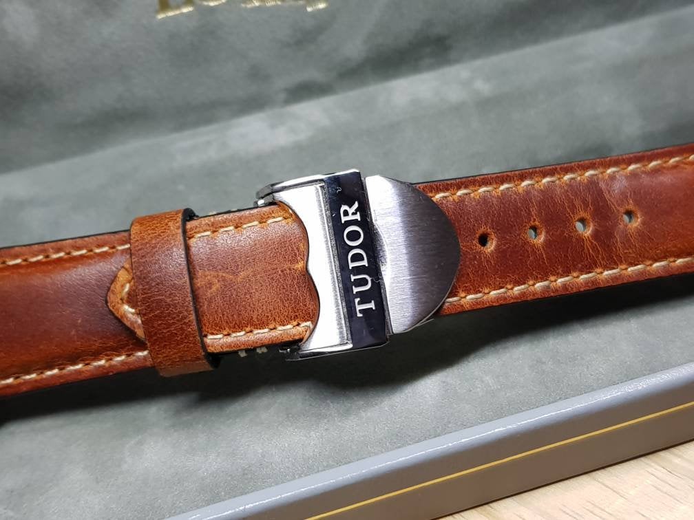 20mm Tudor stainless steel Deployment strap handmade premium high quality leather  strap watches band bracelet on sale on  on sale