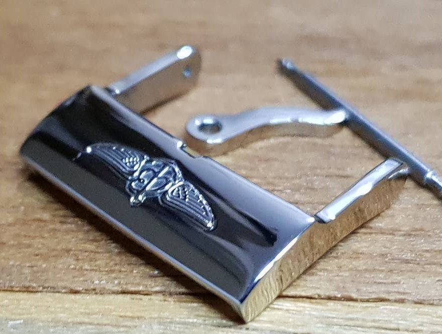 Breitling tang solid stainless steel 20mm buckle for 22mm breitling watch strap buckle Inner is 20mm will fit to 22mme breitling strap